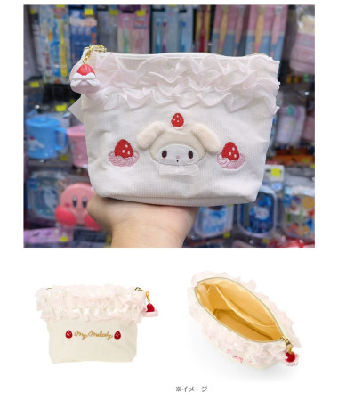 🇯🇵日本直送🇯🇵 My Melody 草莓蛋糕系列拉鍊化妝袋