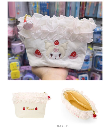 🇯🇵日本直送🇯🇵 Kuromi 草莓蛋糕系列拉鍊化妝袋