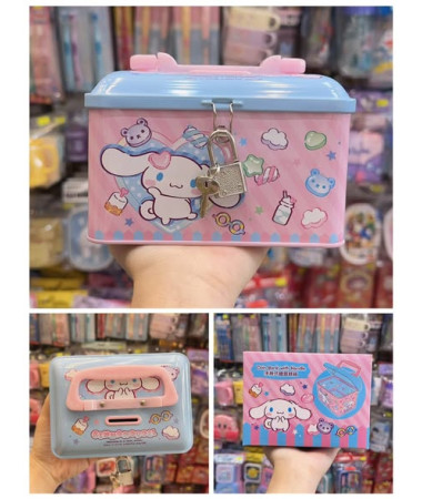 Cinnamoroll 玉桂狗手挽式鐵盒錢箱