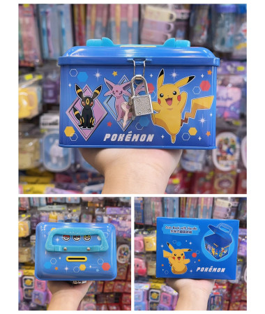 Pokemon 比卡超手挽式鐵盒錢箱