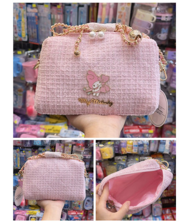 My Melody 小金球拉鍊款斜孭袋