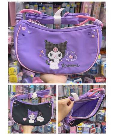Kuromi 兩面設計斜孭袋(前後都可以揹)