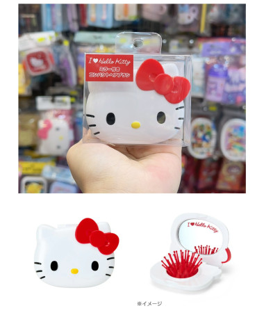 🇯🇵日本直送🇯🇵 Hello Kitty 彩色系列摺鏡連梳