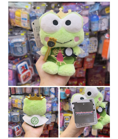 🇯🇵日本直送🇯🇵 Keroppi 青蛙國王皇冠系列毛公仔匙扣