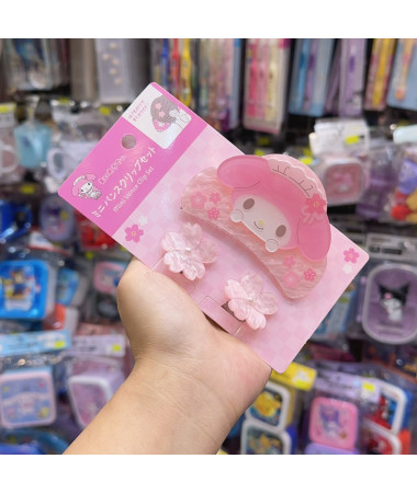 🇯🇵日本直送🇯🇵 My Melody 櫻花鯊魚髮夾連小髮夾