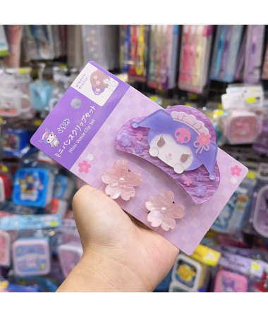 🇯🇵日本直送🇯🇵 Kuromi 櫻花鯊魚髮夾連小髮夾