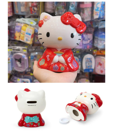 🇯🇵日本直送🇯🇵 Hello Kitty 和服造型錢罌擺設