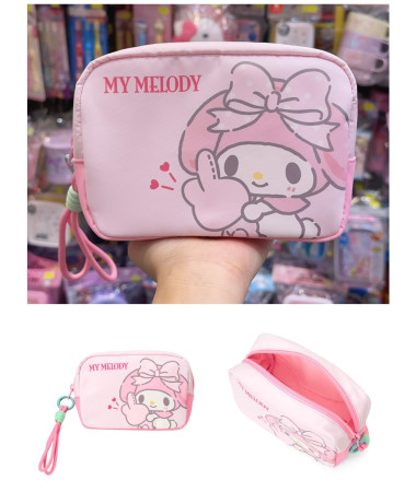 🇯🇵日本直送🇯🇵 My Melody 防水面料化妝袋連手帶