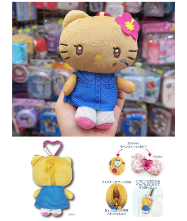 🇯🇵日本直送🇯🇵 Hello Kitty 黑皮毛公仔匙扣