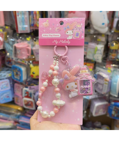 🇭🇰原裝行貨🇭🇰 My Melody 流動心心連珠珠鏈匙扣