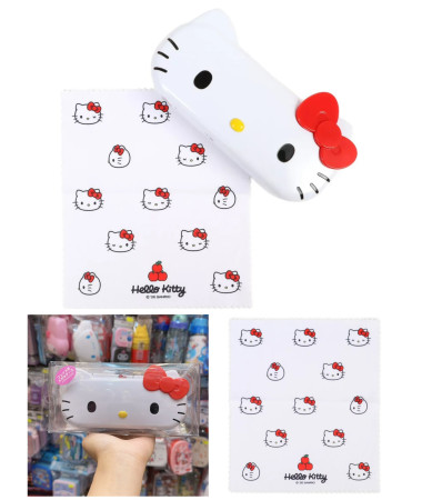 🇯🇵日本直送🇯🇵 Hello Kitty 眼鏡盒連眼鏡布
