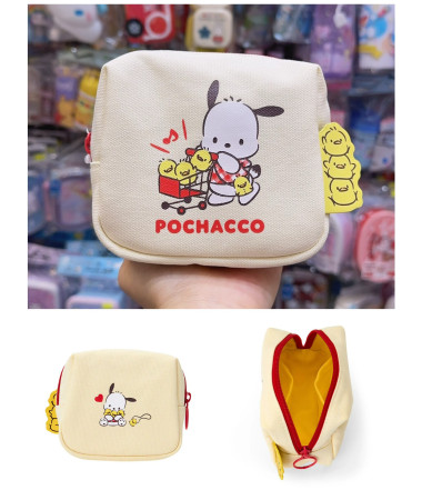 🇯🇵日本直送🇯🇵 PC 狗紅色格仔生日系列化妝袋