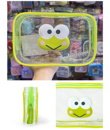 🇯🇵日本直送🇯🇵 Keroppi 青蛙防水透明化妝袋