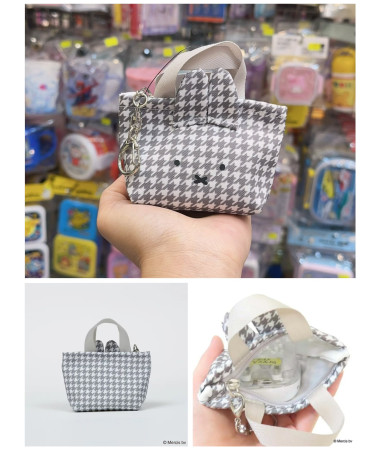 🇯🇵日本直送🇯🇵 Miffy 千鳥格手挽拉鍊掛包