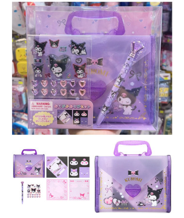 🇯🇵日本直送🇯🇵 Kuromi 信紙連筆手挽禮盒套裝🎁