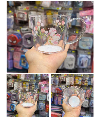 🇯🇵日本直送🇯🇵 Hello Kitty 透明有耳膠杯