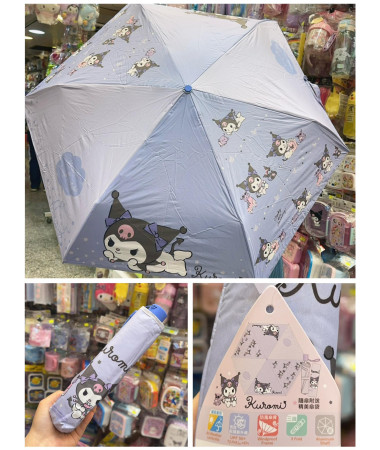 🇭🇰原裝行貨🇭🇰 Kuromi 晴雨兩用輕巧縮骨遮/雨傘
