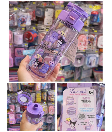 🇭🇰原裝行貨🇭🇰 Kuromi 手挽透明直飲式水樽...
