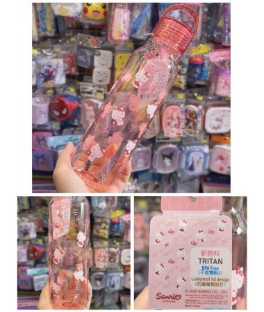 🇭🇰原裝行貨🇭🇰 Hello Kitty 手挽透明水樽...