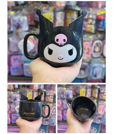 🇯🇵日本直送🇯🇵 Kuromi 立體有耳膠杯