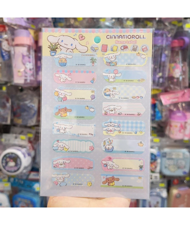 🇭🇰原裝行貨🇭🇰 Cinnamoroll 玉桂狗防水姓名貼紙