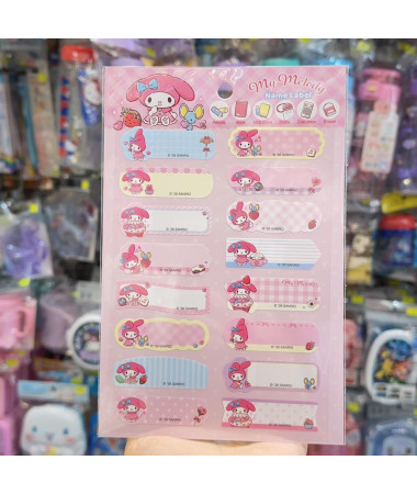 🇭🇰原裝行貨🇭🇰 My Melody 防水姓名貼紙
