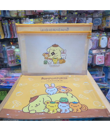 🇭🇰原裝行貨🇭🇰 布甸狗 A4 雙層拉鍊文件袋/功課袋