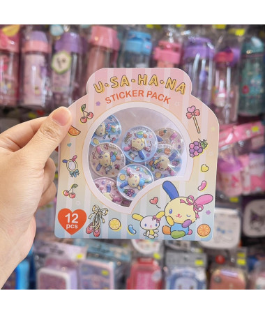 🇭🇰原裝行貨🇭🇰 Usahana 貼紙(一包12個)