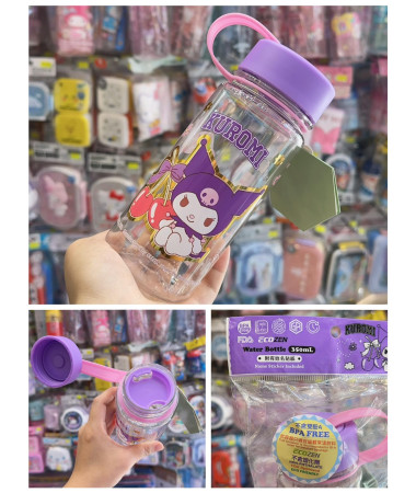 🇭🇰原裝行貨🇭🇰 Kuromi 透明水樽 350ml