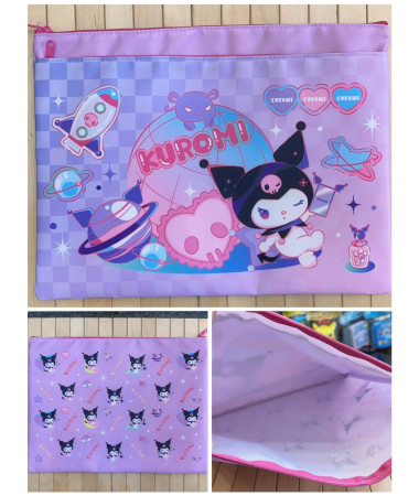 🇭🇰原裝行貨🇭🇰 Kuromi A4 雙拉鍊 文件袋 功課袋
