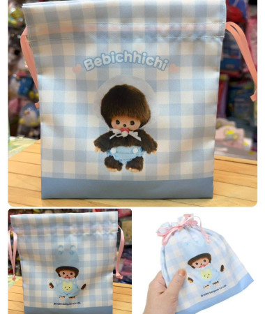🇯🇵日本直送🇯🇵 Monchhichi 索繩袋 索繩 布袋