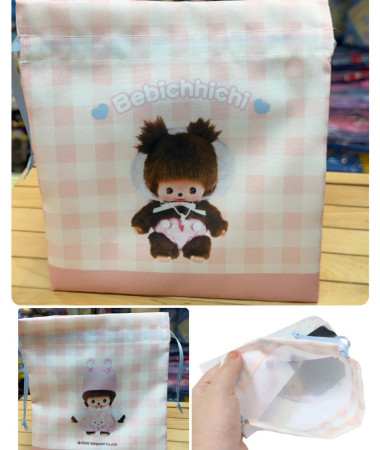 🇯🇵日本直送🇯🇵 Monchhichi 索繩袋 索繩 布袋