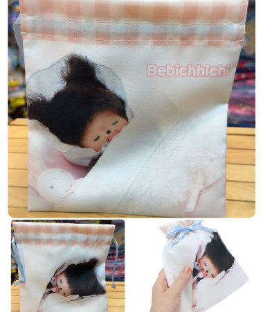🇯🇵日本直送🇯🇵 Monchhichi 索繩袋 索繩 布袋