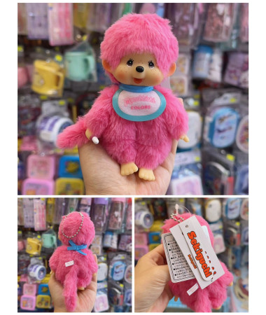 🇯🇵日本直送🇯🇵 Monchhichi 粉紅色毛公仔匙扣