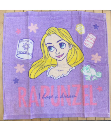 🇯🇵日本直送🇯🇵 Rapunzel 長髮公主全棉方形毛巾