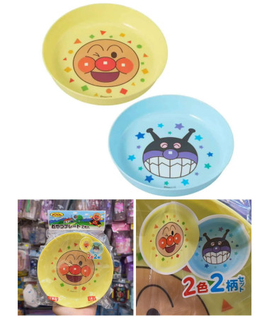 🇯🇵日本直送🇯🇵 麵包超人 餐碗 點心碟 膠碟(一套2隻)