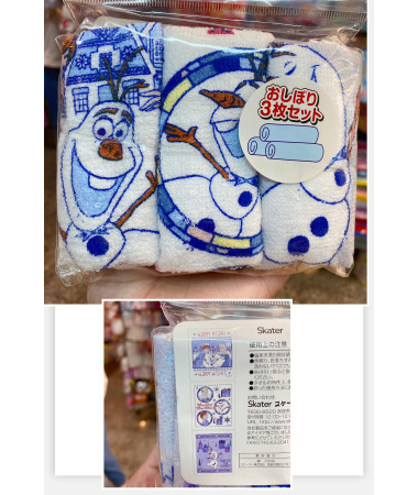 🇯🇵日本直送🇯🇵Frozen全棉毛巾(3件裝)