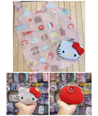 🇯🇵日本直送🇯🇵 Kitty 公仔頭 啪包 連 環保購物袋
