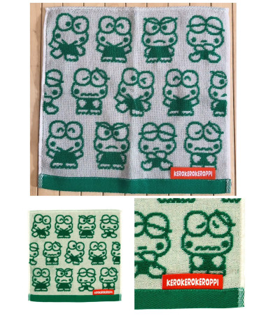 🇯🇵日本直送🇯🇵 Keroppi 青蛙 生日系列 方形毛巾
