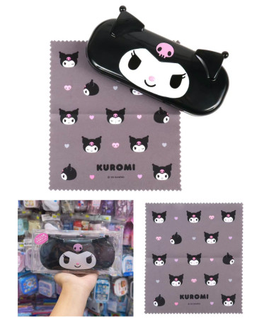 🇯🇵日本直送🇯🇵 Kuromi 眼鏡盒 連 眼鏡布
