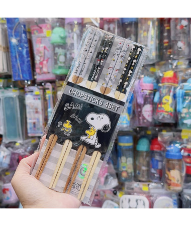 🇯🇵日本直送🇯🇵 Snoopy 竹筷子(4對裝)