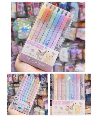 🇯🇵日本直送🇯🇵 精靈寶可夢 比卡超顏色筆套裝(一盒8隻色)