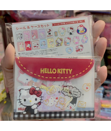 Hello Kitty  貼紙 + 咭套