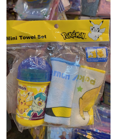 比卡超 Pokémon 毛巾筒 + 2條方毛巾