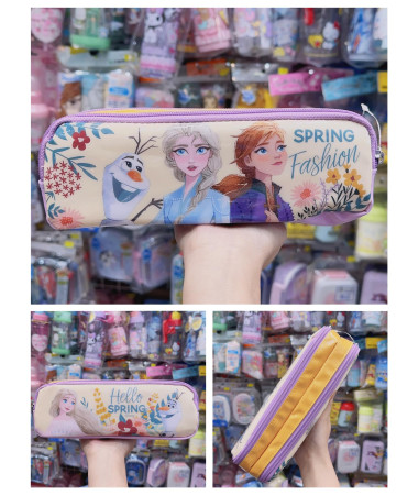 Frozen Elsa Anna 雙拉鍊筆袋