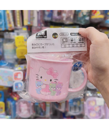 🇯🇵日本直送🇯🇵 Kitty 膠杯 (可入微波爐/洗碗機)