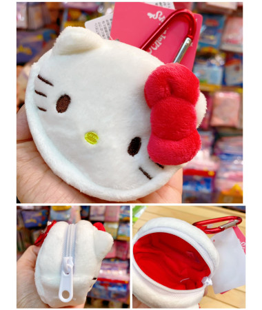 🇯🇵日本直送🇯🇵 Hello Kitty 頭形拉鍊袋連爬山扣