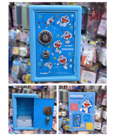 Doraemon 多啦A夢夾萬連密碼鎖及鎖匙/錢箱