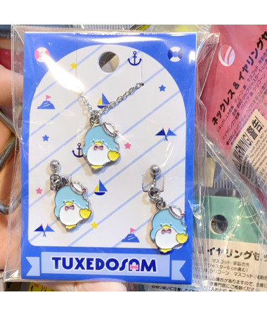 🇯🇵日本直送🇯🇵 Tuxedosam 企鵝頸鏈及夾耳環套裝
