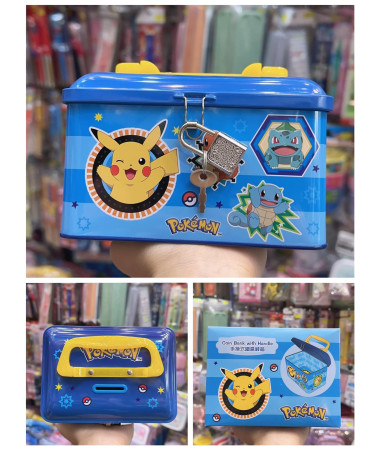 Pokemon 比卡超手挽式鐵盒錢箱